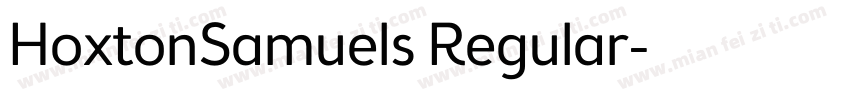HoxtonSamuels Regular字体转换